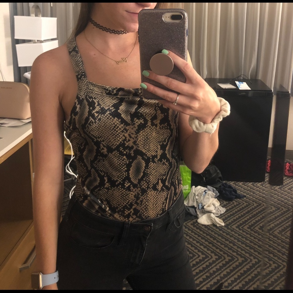 Reptile Print bodysuit